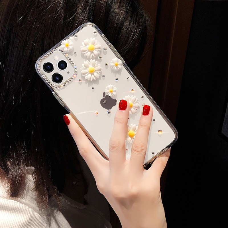 Ốp Điện Thoại Tpu Dẻo Trong Suốt Họa Tiết Hoa Cúc Vàng Lấp Lánh Cho Iphone 11 12 Pro Max X Xr Xs Max 6 6s 7 8 Plus Se 2020 12 | BigBuy360 - bigbuy360.vn