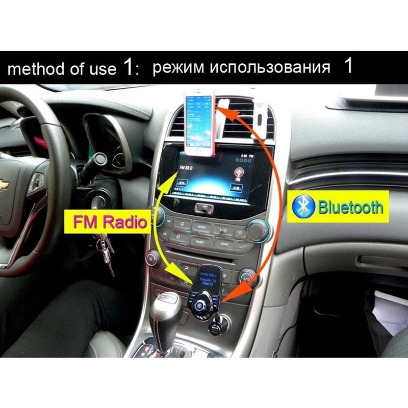 Máy phát nhạc MP3 T10 Bluetooth FM USB A2DP dùng trên xe hơi