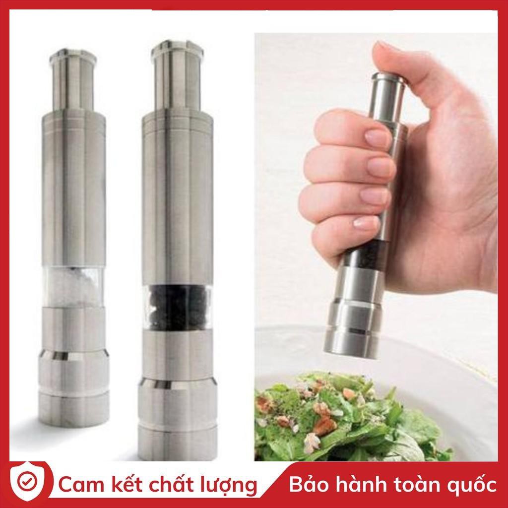Sale-Dụng cụ xay tiêu Inox chống gỉ xay tiêu trực tiếp tại bàn, nhấn là ra tiêu ngay khỏi phải đợi EP31177