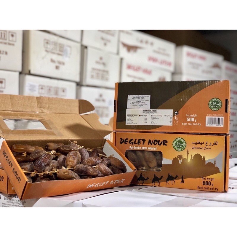 Chà là sấy khô nguyên cành israel 500g