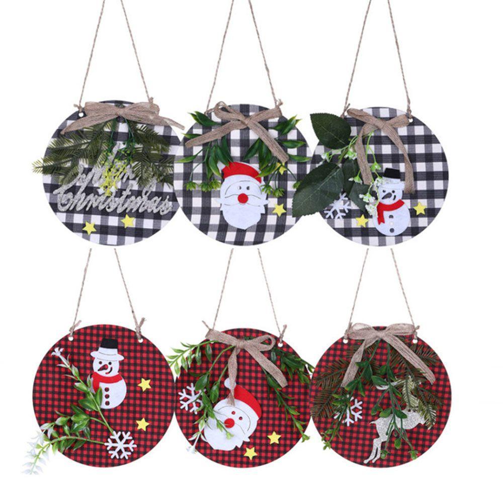 ZAIJIE24 Phụ Kiện Trang Trí Giáng Sinh Chào Mừng Năm Mới 2022 Hình Ông Già Noel Màu Đỏ Và Đen