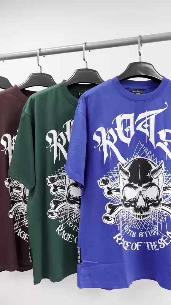 ÁO THUN/ T-SHIRT RAGE OF THE SEA “SKULL SKULL” | BigBuy360 - bigbuy360.vn