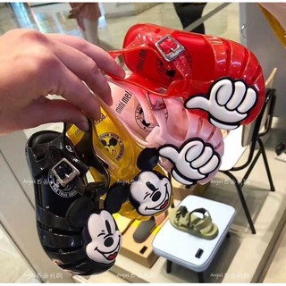sandal melissa, sandal nhựa thơm cho bé, dép melissa mềm thơm chuột mickey, sandal chuột mickey