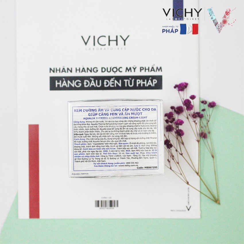 [CHÍNH HÃNG] Kem dưỡng cấp ẩm VICHY - Gel dưỡng ẩm VICHY AQUALIA THERMAL 50ML