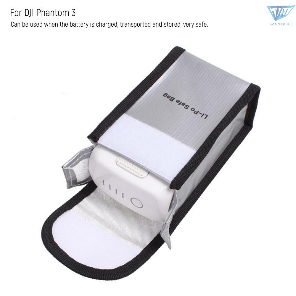 ❤STO❤ Fireproof Explosionproof Lipo Battery Safe Bag Portable Heat Resistant Pouch Sack for  DJI Phantom 3 Battery Charge & Storage 140 * 90 * 55mm