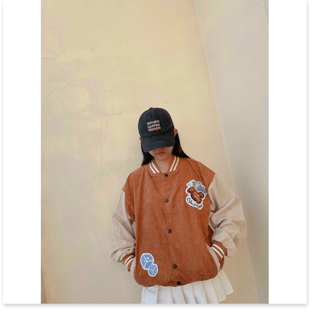 ÁO KHOÁC NHUNG BOMBER NỮ,THIẾT KẾ CHẤT LIỆU VÃI THOÁNG MÁT HỢP THỜI TRANG  THỜI TRANG KME.STORE