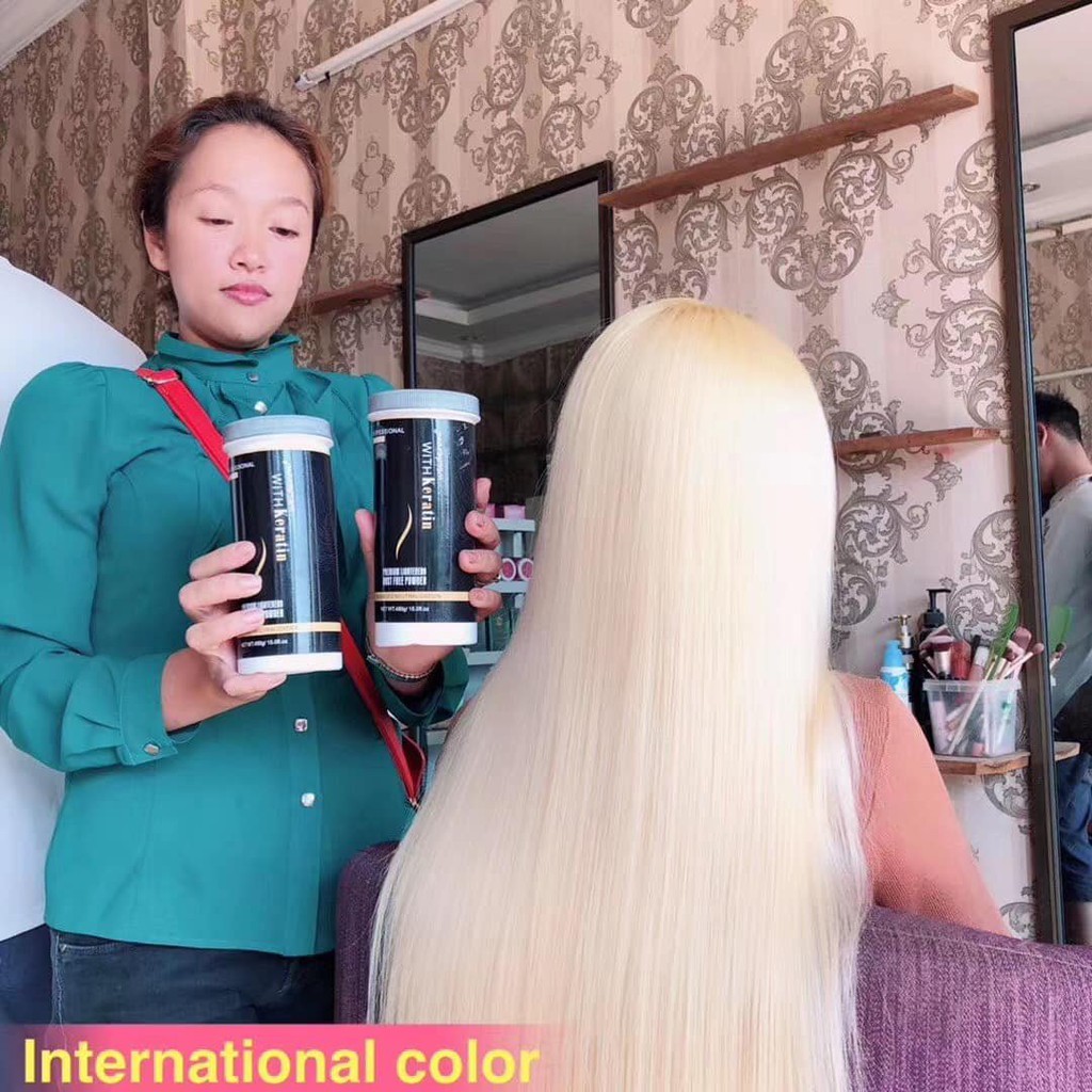BỘT TẨY TÓC WEIDERON KERATIN 450GR-BỘT TẨY MỀM KHÔNG KHÔ TÓC