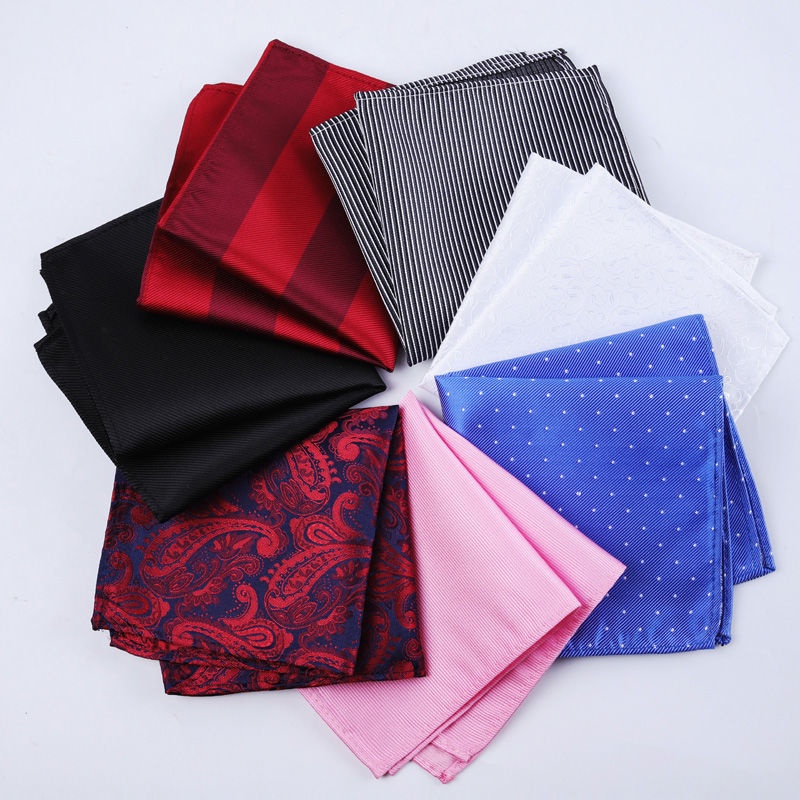 Khăn Quàng Cổ Vuông Bằng Lụa Thời Trang Công Sở Cho Nam
