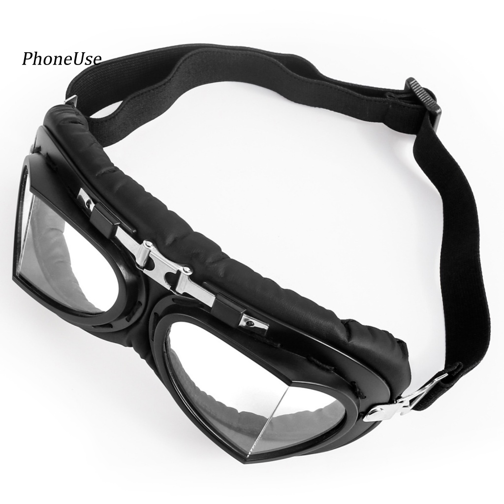 Kính Mát Thể Thao Bảo Vệ Mắt Chống Bụi Chất Liệu PU Nhẹ Dùng Khi Chạy Xe Mô Tô