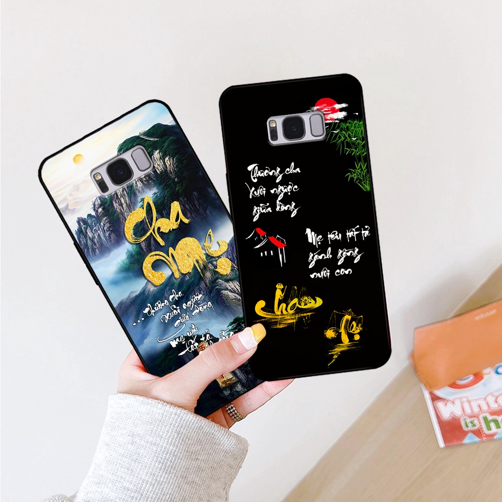 Ốp lưng Samsung S8 - S8 Plus - S8+ in hình phong cách chữ thư pháp cha mẹ, tài lộc