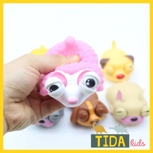 Chó Bóp Lồi Mắt ⚡ HOT TREND ⚡ Squishy Mochi Cún Con Cute, Đồ Chơi Xả Stress, TiDa Kids Shop