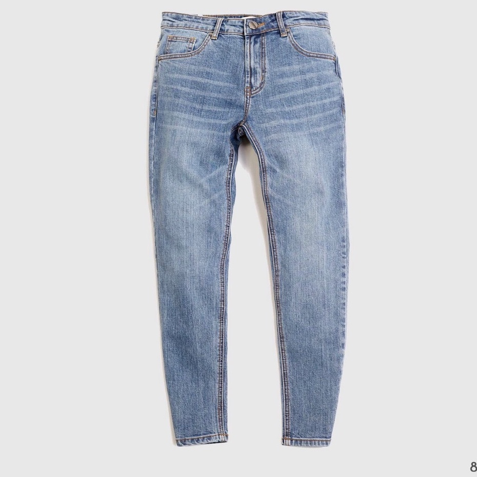 Quần jean nam màu xanh chất demin cao cấp co dãn đẹp from dáng skinny mẫu mới thời trang cao cấp beautiulgilr t012