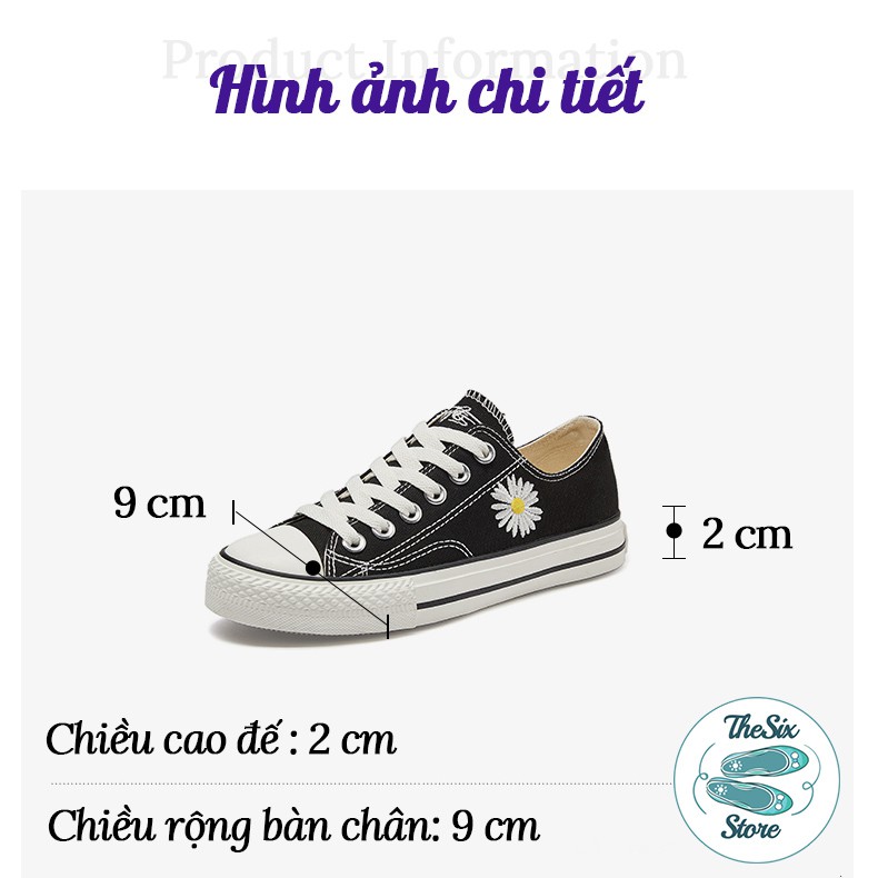 Giày thấp cổ hoa cúc 4 màu | BigBuy360 - bigbuy360.vn