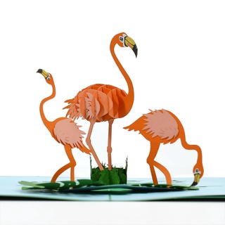 Thiệp 3D Con Hạc, chủ đề Động Vật Animal, thiệp cảm ơn handmade HMG