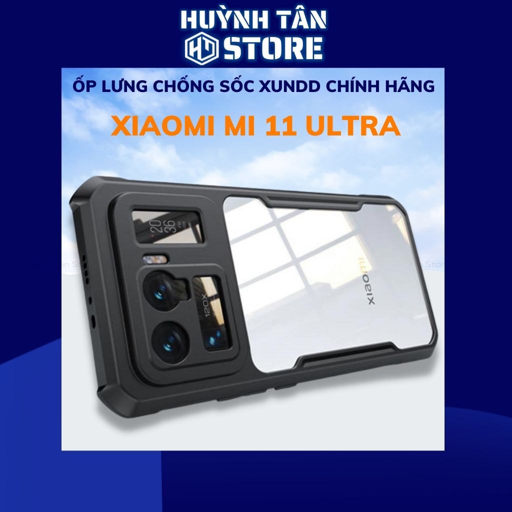 Ốp lưng Xiaomi Mi 11 Ultra 5G trong suốt , viền cao su chống sốc chính hãng XUNDD