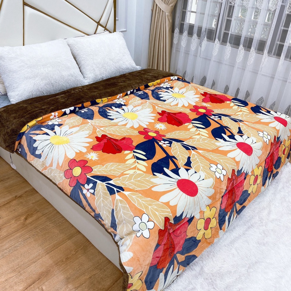 Chăn UYKY HOA LOẠI 1_ Làm ấm nhanh, Nặng 4kg, Kích thước 2mx2m3 Giá rẻ