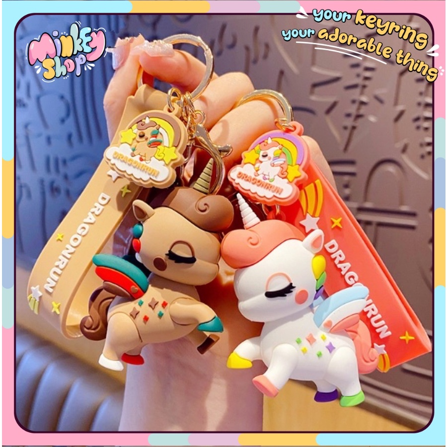 Móc Khóa Đẹp Hình Kì Lân DRAGONRUN Cute ,phụ kiện Túi Xách dễ thương -Minkey