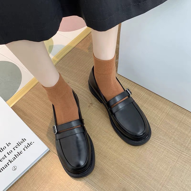 GDN35H2512 GIÀY OXFORD THỜI TRANG NỮ BÚP BÊ VINTAGE COSPLAY CỔ ĐIỂN DÁNG TRƠN HOT TREND | BigBuy360 - bigbuy360.vn