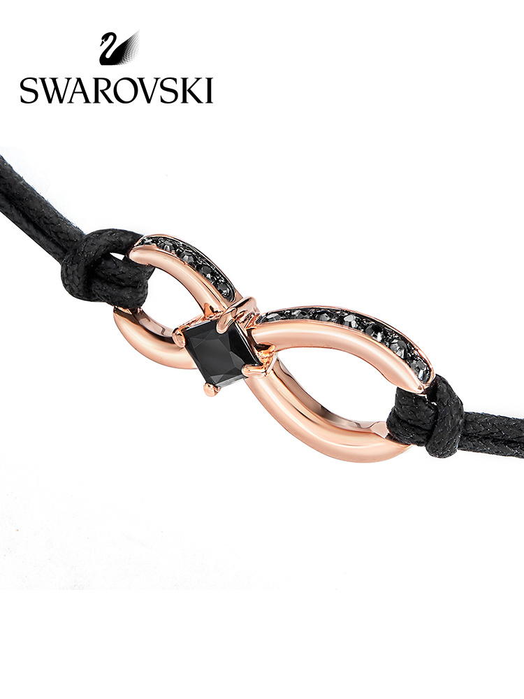 FLASH SALE 100% Swarovski VòngTay Nữ INFINITY Tình yêu vĩnh cửu Wang Yibo cùng phong cách FASHION Bracelet trang sức đeo Trang sức