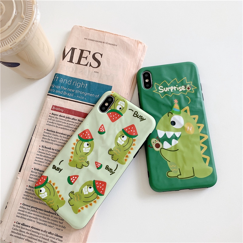 Ốp Điện Thoại Hình Khủng Long Đáng Yêu Cho Iphonexs Max Xr I 7 I 6 6s Plus 8 | BigBuy360 - bigbuy360.vn