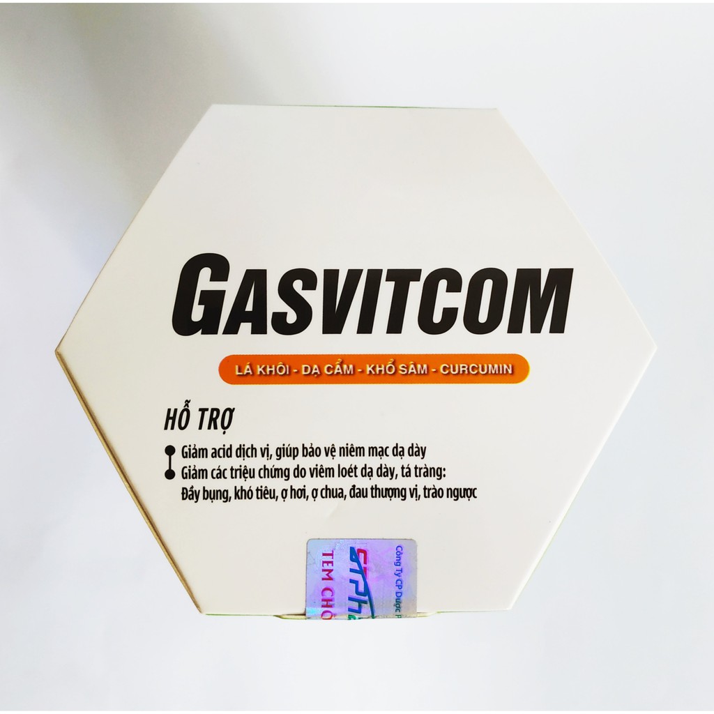 GÓI UỐNG GIẢM ĐAU DẠ DÀY GASVITCOM - HẾT LO VIÊM LOÉT DẠ DÀY, TÁ TRÀNG, TRÀO NGƯỢC, Ợ HƠI, Ợ CHUA - GAVISCON HỘP 20 GÓI