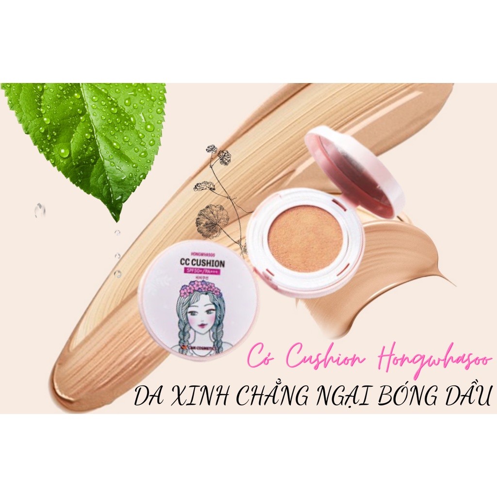 Phấn Nước Trang Điểm Hàn Quốc Hongwhasoo CC Cushion SPF 50+/PA+++ 15gr (Hộp) | BigBuy360 - bigbuy360.vn