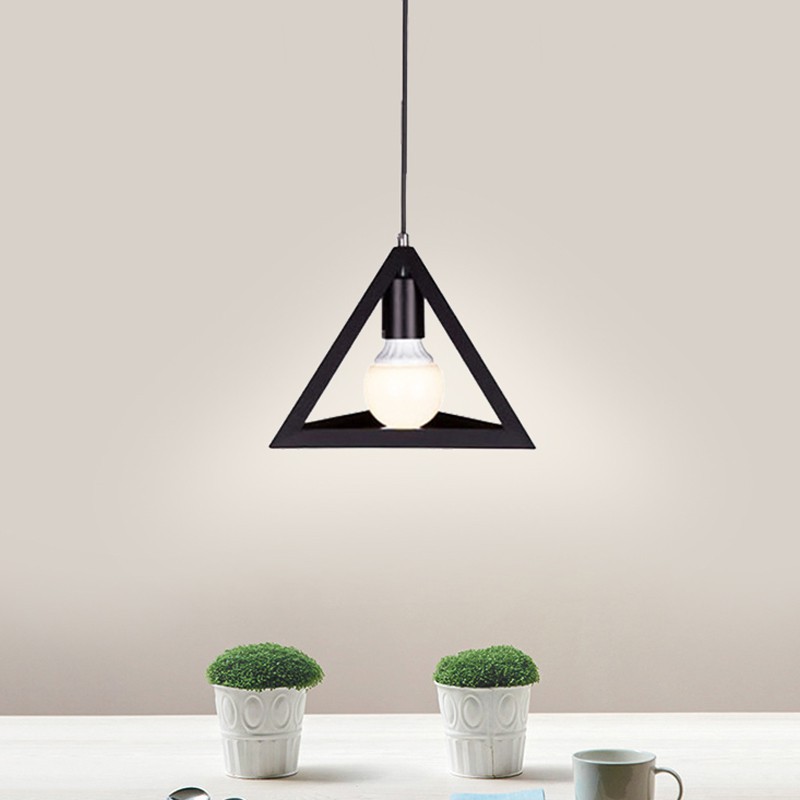 Chao Đèn thả hình khối tam giác đa chiều trang trí kèm bóng LED chuyên dụng 68 Lighting LP0091