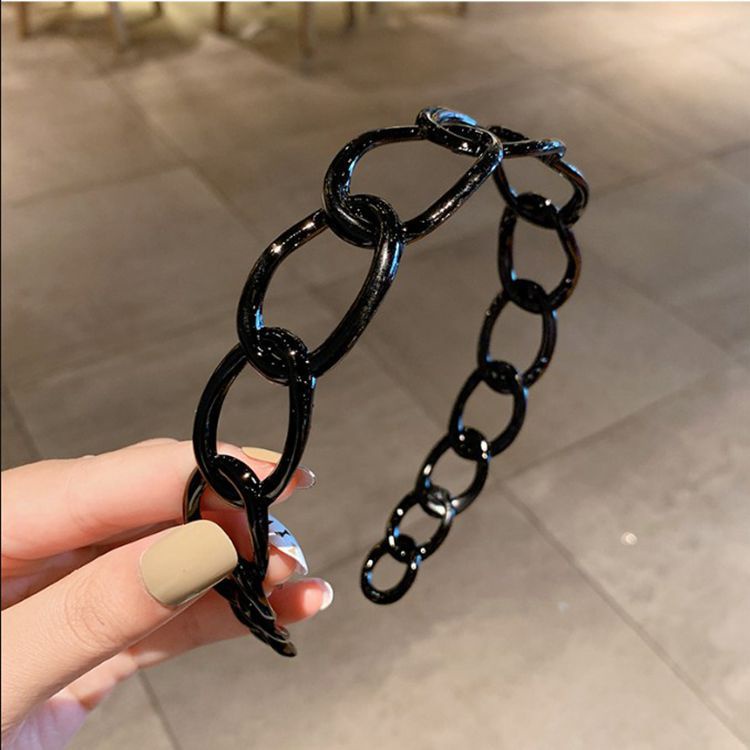 Băng Đô Cài Tóc Bản Rộng Màu Sắc Đơn Giản