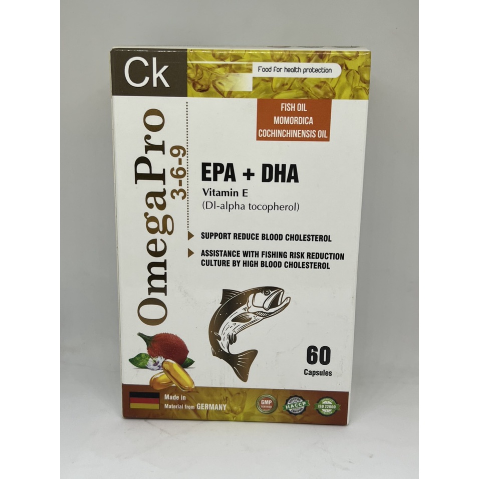 Viên Uống Omegapro 3-6-9 Bảo Vệ Tế Bào Thần Kinh Não, Tăng Trí Nhớ Hỗ Trợ Tuần Hoàn