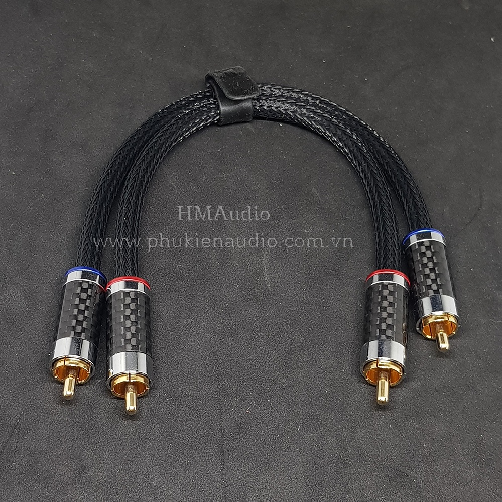 Dây cáp tín hiệu kết nối AMPs - CANARE RCA ra RCA 2x25cm