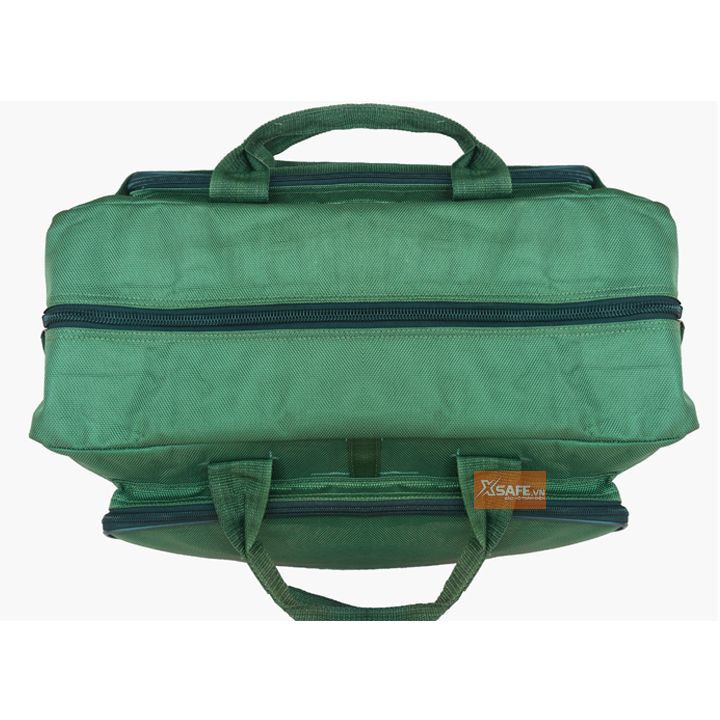 Túi đựng đồ nghề đă năng XSAFE size L loại trung, vải gáp hai lớp dày, khó sờn rách, đường may chắc chắn màu xanh lá