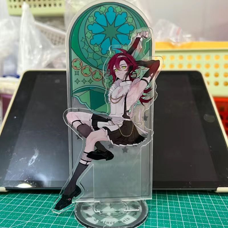 Standee Genshin Impact ver MAID HẦU GÁI tượng acrylic anime mica chibi trang trí trưng bày mô hình