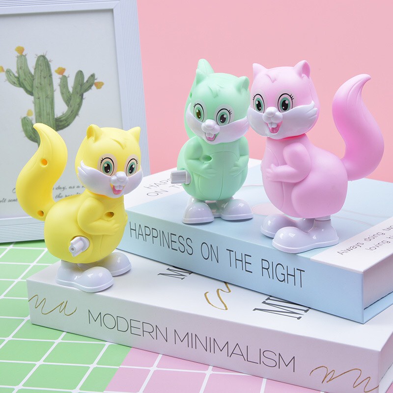 Đồ Chơi Cho Bé💗FREESHIP💗  Đồ Chơi Trẻ Em Sóc Con Vặn Cót Nhún Nhảy Ngộ Nghĩnh , Đáng Yêu Cho Bé Giải Trí Sóc_Toystore