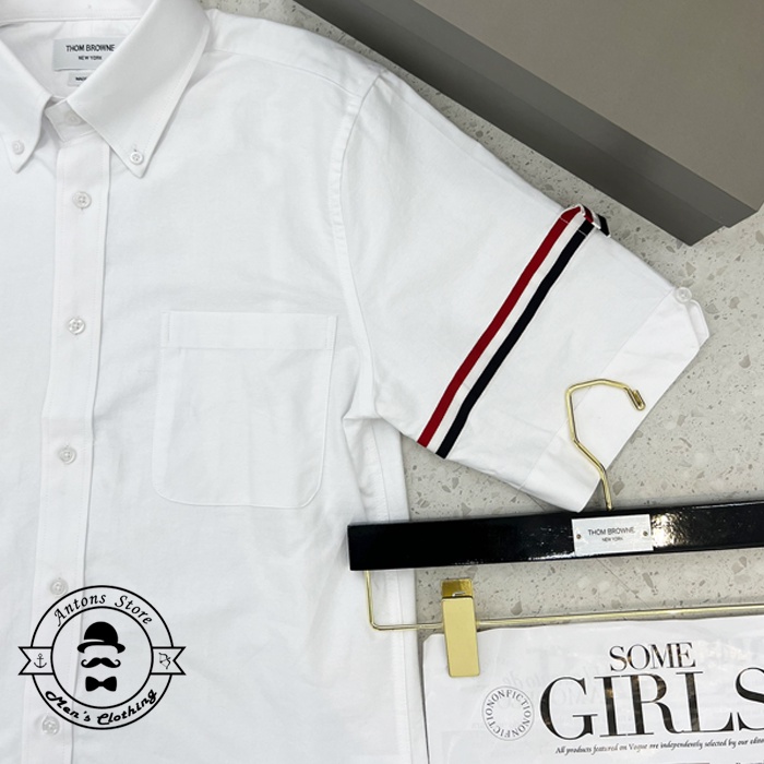 Sơ mi Thom Browne Cộc Tay Vạch Tay 2 Bên