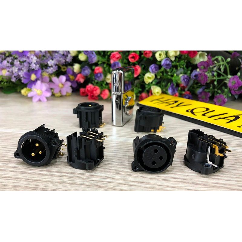 Đầu cắm XLR 3 Pin MALE Chassis