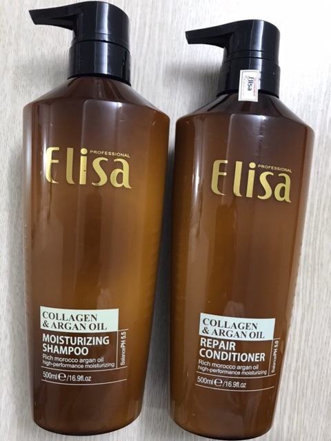 Elisa dầu gội, dầu xả phục hồi tóc chính hãng dung tích 500ml