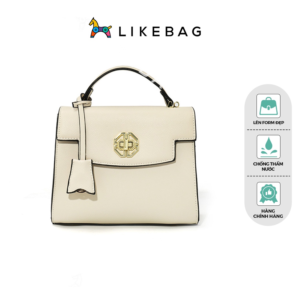 Túi xách nữ đeo chéo LIKEBAG da trơn basic phong cách công sở CJ1001 - LIBAGI