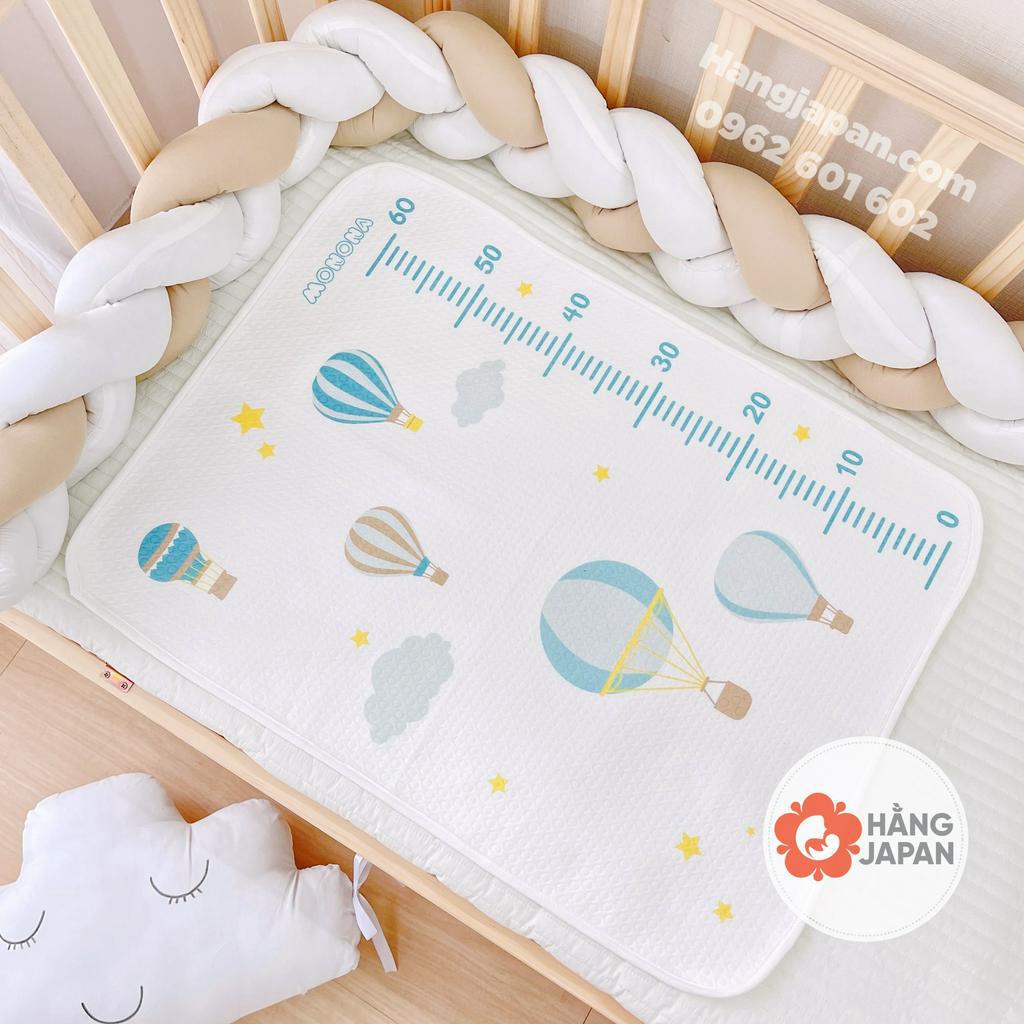 Lót chống thấm Monona hoạ tiết ngẫu nhiên cho bé có thước đo cao cấp (KT: 50X70cm)