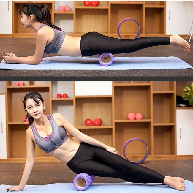 Con Lăn Massage Giãn Cơ, Foam Roller phục hồi cơ sau tập Gym, Fitness, Yoga