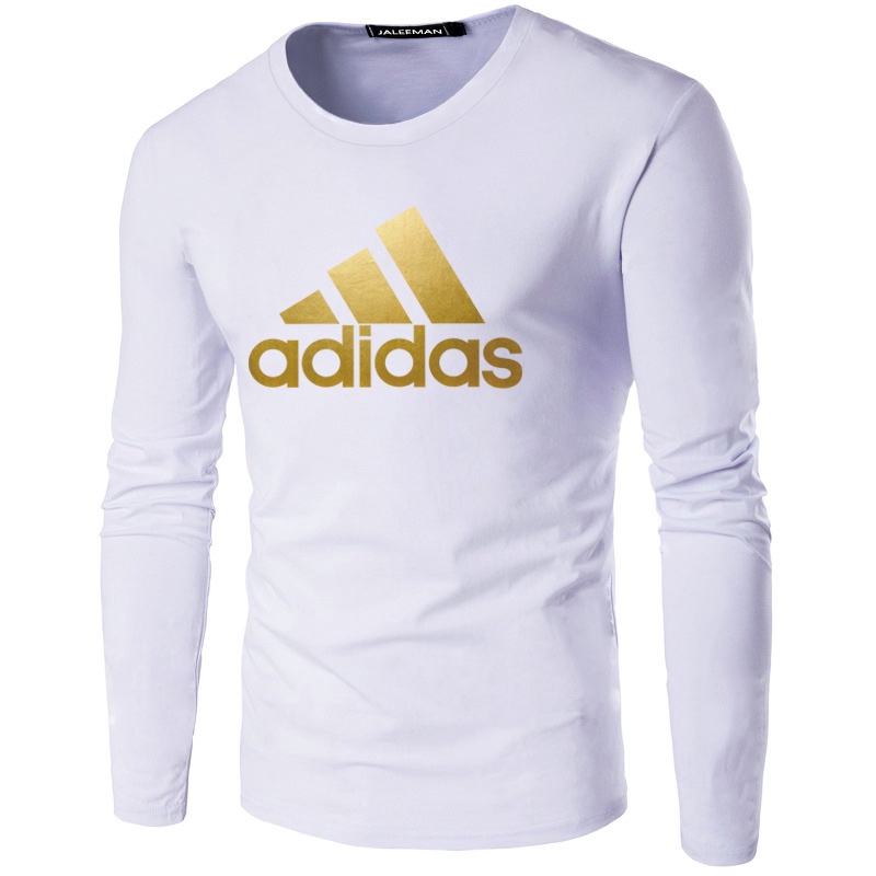 Áo Thun Thể Thao Adidas Tay Dài Cổ Tròn Vải Cotton Thoáng Khí Thời Trang Cho Nam
