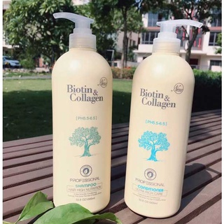 Combo Gội Xả BIOTIN TRẮNG 1000ml (tặng kèm ủ ST.IVES)