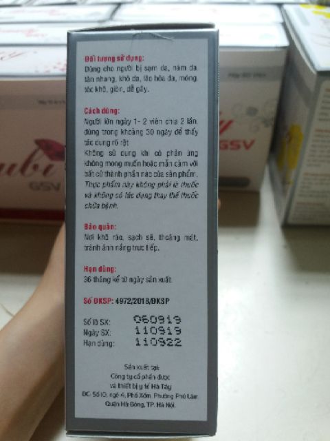 COMBO 3 HỘP VIÊN UỐNG CHỐNG LÃO HÓA BEAUTY GSV | Thế Giới Skin Care