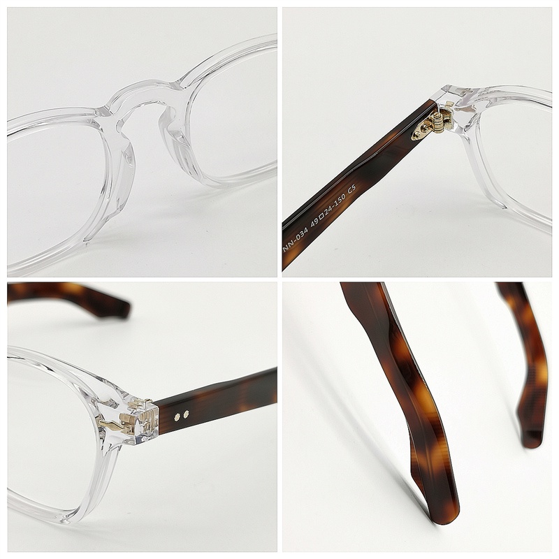 Mắt Kính JACQUES Acetate 2022 Gọng Vuông Trung Bình NN0034 Thời Trang Mới Cho Nam Và Nữ