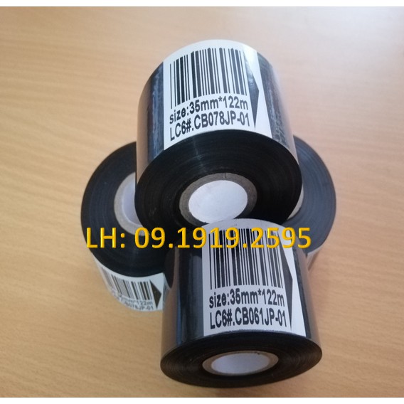 COMBO 8 CUỘN MỰC IN DATE 35mm*122m-RUY BĂNG IN HẠN SỬ DỤNG-MỰC IN NGÀY-MỰC IN HSD