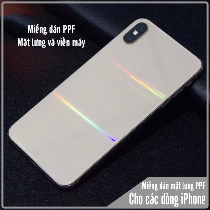 Miếng Dán Lưng Iphone PPF Mặt Sau Full Viền Chống Xước 6/6s/7/7plus/8/8plus/plus/x/xr/xs/11/12/13/14/pro/max/cacbon