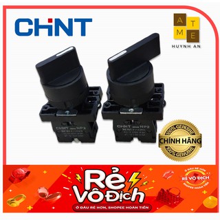 Công tắc chuyển mạch 2 vị trí và 3 vị trí, đủ loại cần ngắn - cần dài np2-ed/ej phi 22, hãng chint