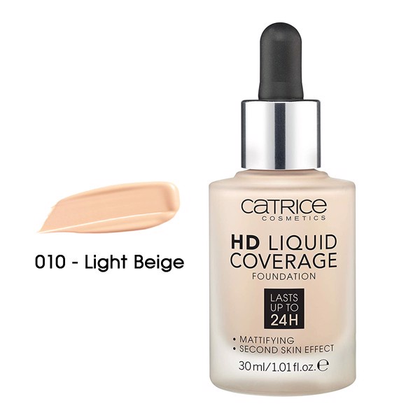 Kem Nền Catrice Hd Liquid Coverage Foundation, 010