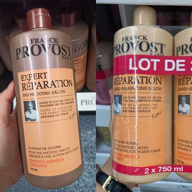 Bộ dầu gội xả phục hồi Provost Reparation 750ml