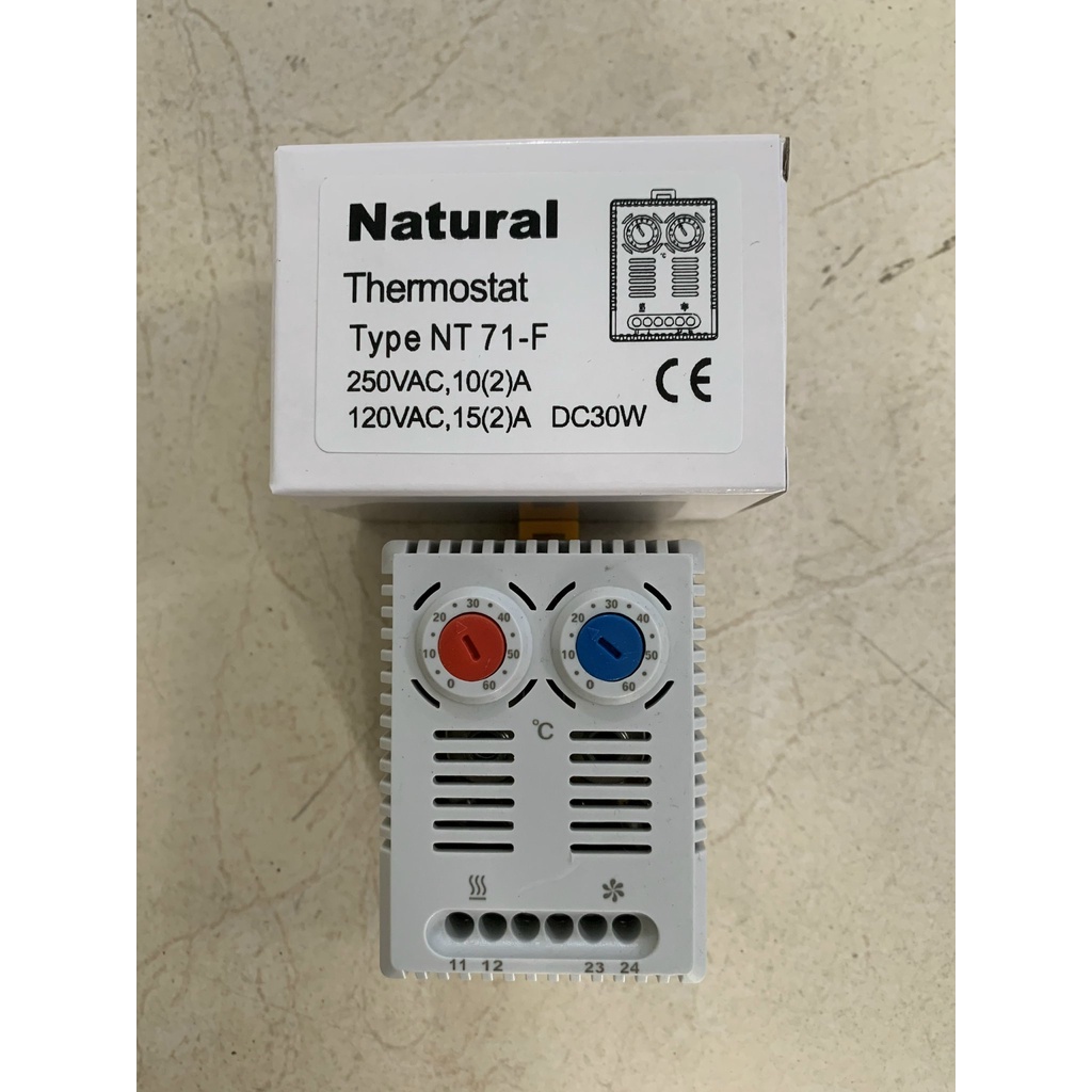 BỘ ĐIỀU KHIỂN SẤY VÀ QUẠT THERMOSTAT NT71-F NO+NC