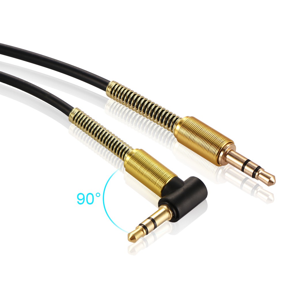 Dây Cáp Âm Thanh HIFI Đầu Cắm 3.5mm 90 Độ